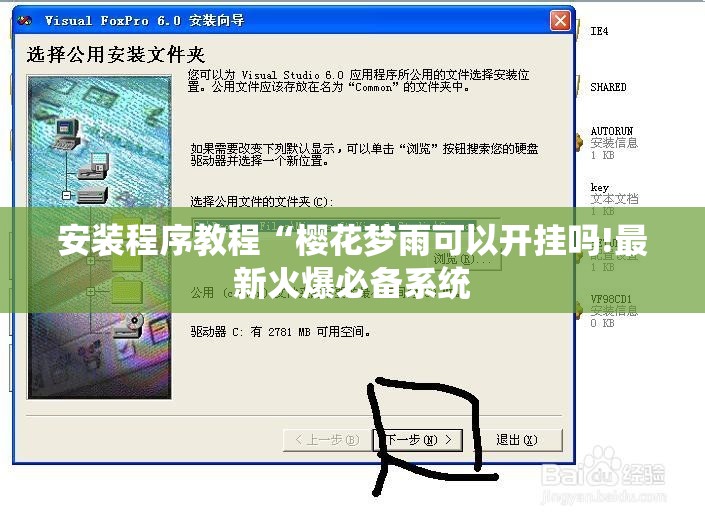 安装程序教程“樱花梦雨可以开挂吗!最新火爆必备系统