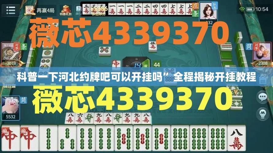 科普一下河北约牌吧可以开挂吗	”全程揭秘开挂教程