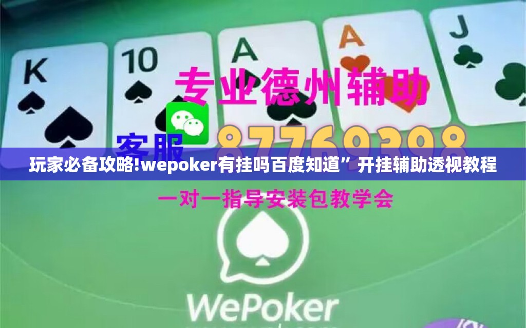 玩家必备攻略!wepoker有挂吗百度知道”开挂辅助透视教程